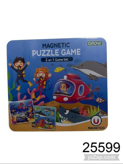 Imagen de MAGNETIC PUZZLE GAME EN LATA 11.25